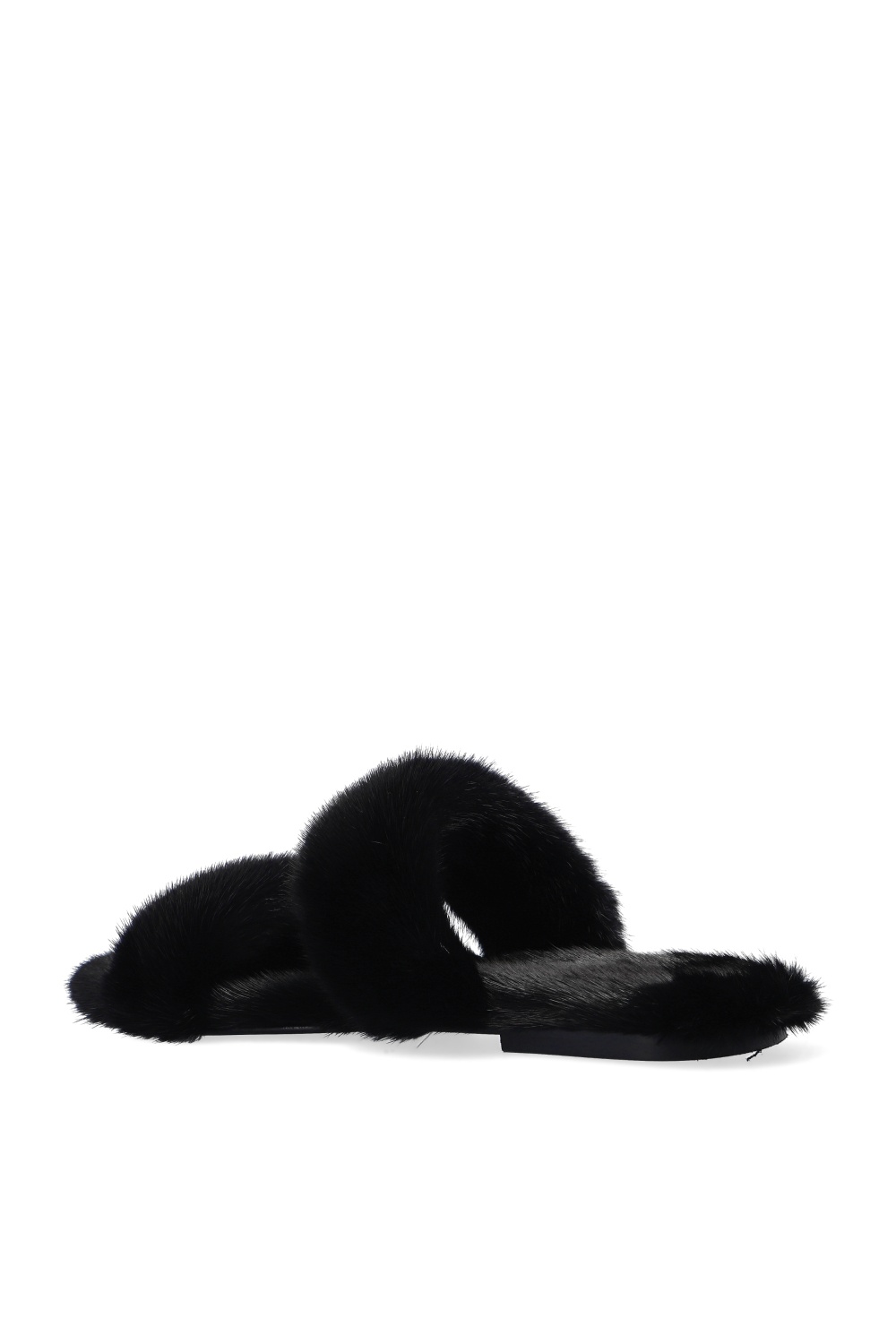 Saint Laurent Fur slides